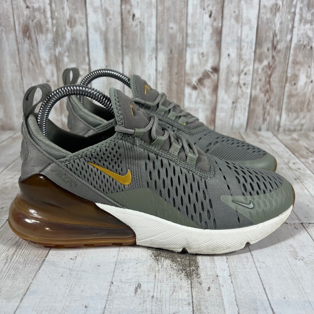 Nike Air Max 270 Olive Green Gold Womens Sneakers AV8427-001 Size 6.5